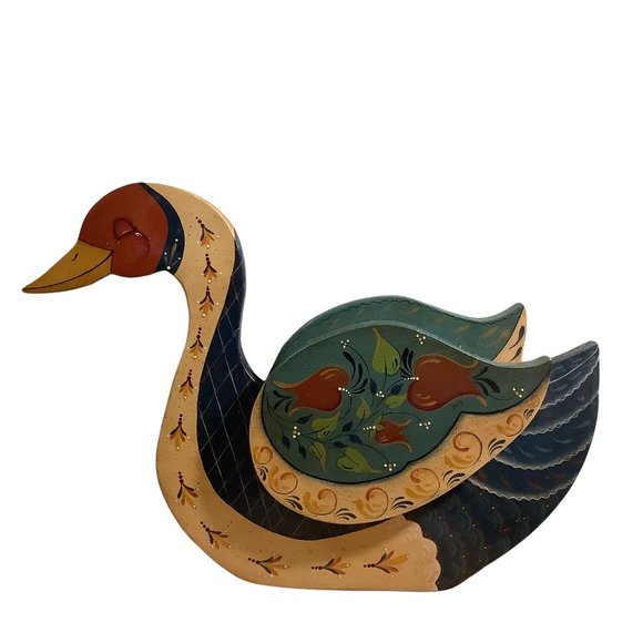 Hand Painted Duck Wood Wall Decor - Picture 2 of 5